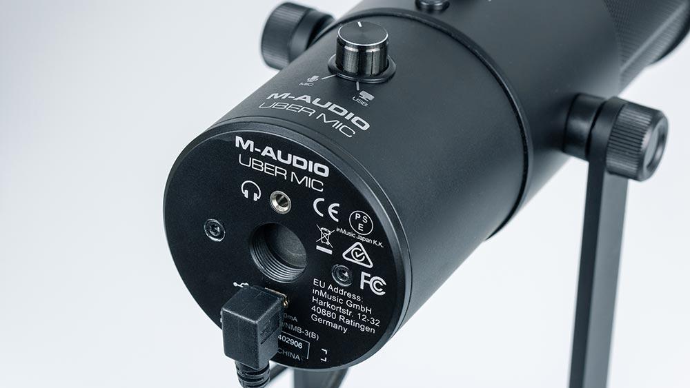 M-Audio Uber Mic headphone output